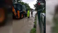 Beypazarı’nda Sağanak Yağış Siteyi Su Bastı