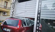 Ankara Keçiören’de Kontrolden Çıkan Araç Dükkana Girdi