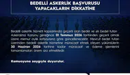 Bedelli askerlik ücreti 1 Temmuz’da güncellenecek