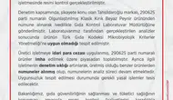 Tarım ve Orman Bakanlığı, Tahsildaroğlu Beyaz Peynirini Toplattı