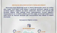 Meteoroloji'den Ankara İçin Kuvvetli Sağanak ve Fırtına Uyarısı