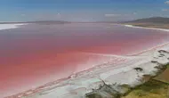 Tuz Gölü Pembe Renge Büründü, Ziyaretçi Akınına Uğradı