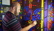Zihinsel Engelli Ressam Muhammed Yalçın 17 Yıldır Fırça Tutuyor
