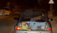Sincan'da Araç Bagajındaki Tehlikeli Yolculuk Kamerada