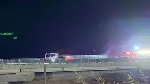 Polatlı'da Seyir Halindeki Tırda Yangın Çıktı