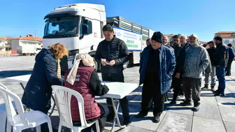 ABB Şereflikoçhisar'da 65 Çiftçiye 15 Ton Hibe Destekli Aspir Tohumu Dağıttı