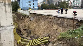 Ankara’da Sağanak Felaketi: Dereler Taştı, Okulun İstinat Duvarı Çöktü