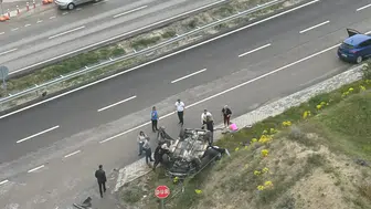Beypazarı’nda Takla Atan Otomobilde 3 Kişi Yaralandı