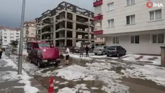 Kahramankazan’da Dolu Yağışı Sonrası Evleri Su Bastı