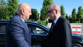 Erdoğan, Lübnan Cumhurbaşkanı Joseph Avn'i Resmi Törenle Karşıladı