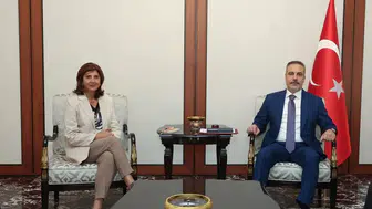 Bakan Hakan Fidan, BM Temsilcisi Cuellar ile Kıbrıs'ı Görüştü