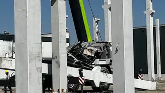 Ankara'da Fabrika İnşaatında Kaza: Beton Kolon Vinç Kabinine Düştü