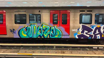 Ankara'da Metro Vagonlarına Grafiti: O Anlar Kamerada