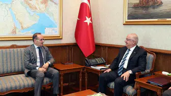 Bakan Yaşar Güler, İtalya Büyükelçisi Giuseppe Manzo'yu kabul etti