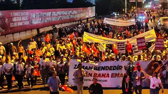 15 Temmuz'un 10. yılında Külliye'ye anlamlı yürüyüş düzenlendi