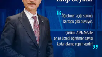 Türk Eğitim-Sen'den 100 Bin Öğretmen Ataması Çağrısı