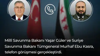 Bakan Yaşar Güler, Suriyeli Mevkidaşı Murhaf Ebu Kasra ile Görüştü
