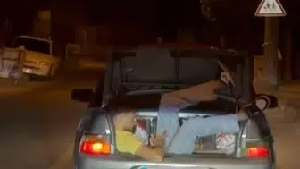 Sincan'da Araç Bagajındaki Tehlikeli Yolculuk Kamerada