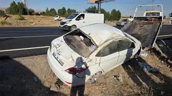 Ankara Elmadağ'da Otomobil Takla Attı: 4 Yaralı