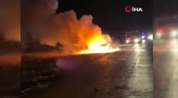 Ankara'da Seyir Halindeki Araç Alev Aldı: 1 Çocuk Yaralandı