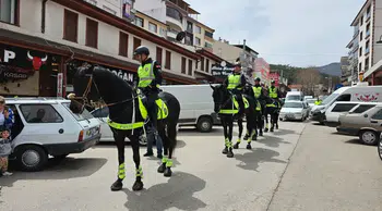 Kızılcahamam’da Atlı Polislere Yoğun İlgi