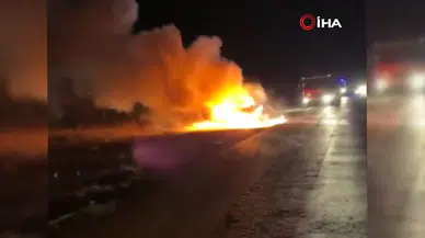 Ankara'da Seyir Halindeki Araç Alev Aldı: 1 Çocuk Yaralandı