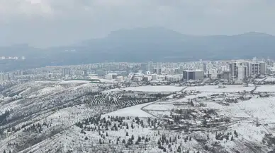 Ankara’da Nisan Ortasında Kar Sürprizi: Beyaz Manzara Dronla Görüntülendi