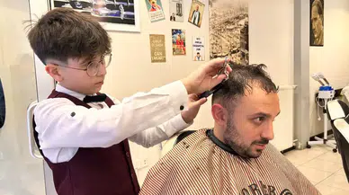 13 Yaşındaki Berber Çınar Aydos Dünya Markası Olmayı Hedefliyor