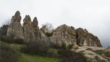Ankara’da Kapadokya’yı Andıran Doğa Harikası: Abacı Peribacaları