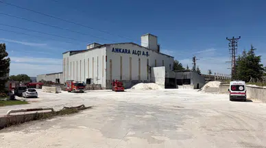 Ankara Gölbaşı’ndaki Alçı Fabrikası Yangını Söndürüldü