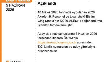 2026 ALES/1 sonuçları açıklandı: Sonuç ekranı erişime açıldı