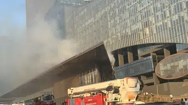 Çankaya'da satış ofisinde çıkan yangın kontrol altına alındı