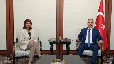 Bakan Hakan Fidan, BM Temsilcisi Cuellar ile Kıbrıs'ı Görüştü