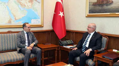 Bakan Yaşar Güler, İtalya Büyükelçisi Giuseppe Manzo'yu kabul etti