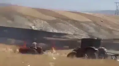 Ayaş'ta Ekili Arazide Çıkan Yangın Kontrol Altına Alındı