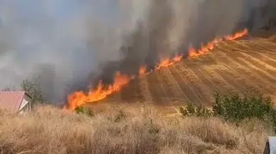 Beypazarı'nda iki farklı noktada çıkan yangınlar kontrol altına alındı