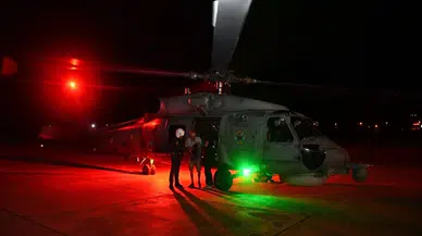 Kalp Krizi Geçiren Hasta Askeri Helikopterle Hastaneye Ulaştırıldı