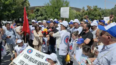 Doruk Madencilik İşçileri Hak Ediş İçin Ankara Garı'na Yürüdü