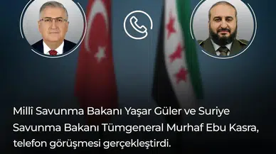 Bakan Yaşar Güler, Suriyeli Mevkidaşı Murhaf Ebu Kasra ile Görüştü