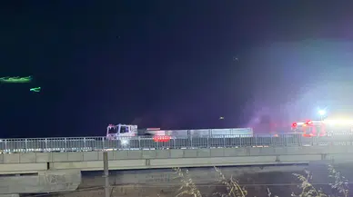 Polatlı'da Seyir Halindeki Tırda Yangın Çıktı