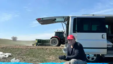 Beypazarı'nda Havuçtan Sonra Şimdi de Çörek Otu Ekimi