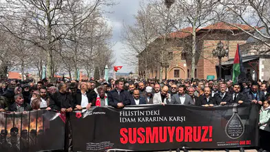 Ankara’da Filistinlilere Yönelik İdam Kararı Protesto Edildi