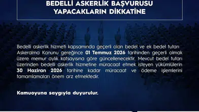 Bedelli askerlik ücreti 1 Temmuz’da güncellenecek