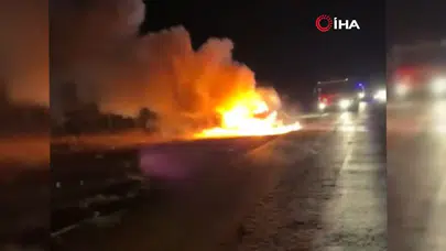 Ankara'da Seyir Halindeki Araç Alev Aldı: 1 Çocuk Yaralandı