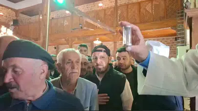 Beypazarı'nda Kadir Gecesi'nde Sakal-ı Şerif Ziyarete Açıldı