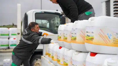 ABB’den üreticiye sıvı gübre desteği: 916 çiftçiye 177 bin litre dağıtıldı