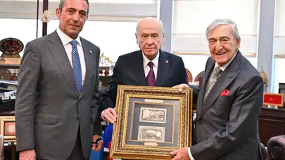 Devlet Bahçeli, Rahmi Koç ve Ali Koç’u Kabul Etti
