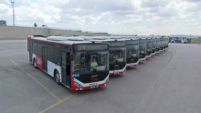 Ankara’da EGO Filosuna 15 Yeni Otobüs Daha Katıldı