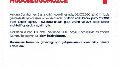 Ankara'da kaçakçılık operasyonu: 30 bin kaçak puro ele geçirildi