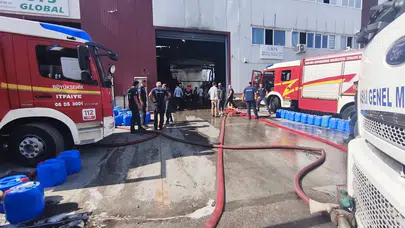 Kahramankazan'da Kimyasal Fabrika Yangını Yan Binaya Sıçradı